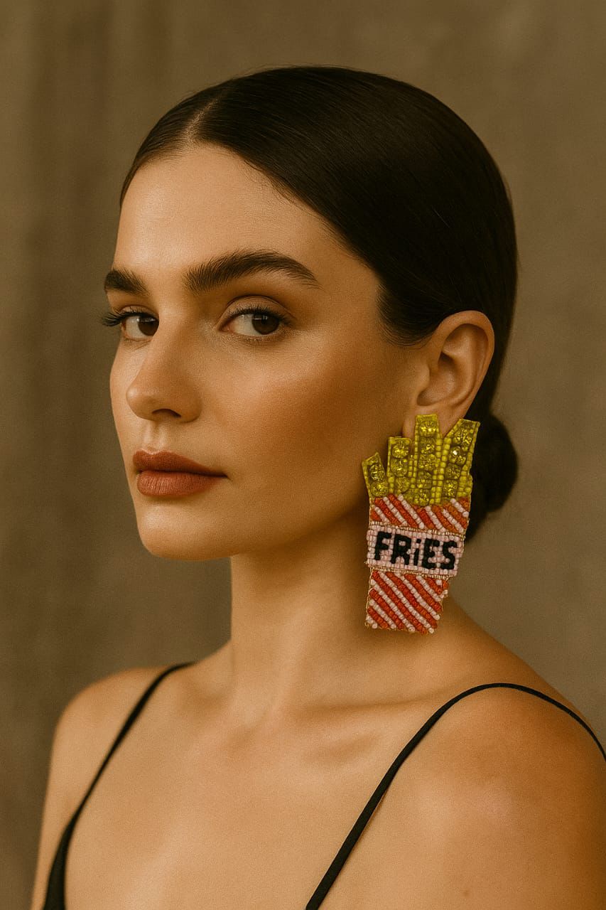 Fries Handmade Earring