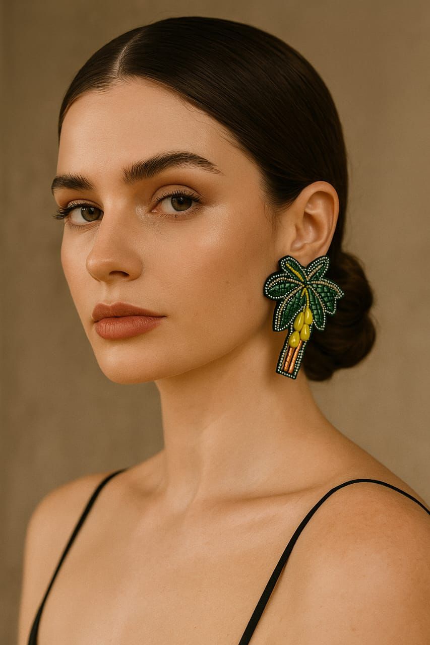 Pine Tree Handmade Earring