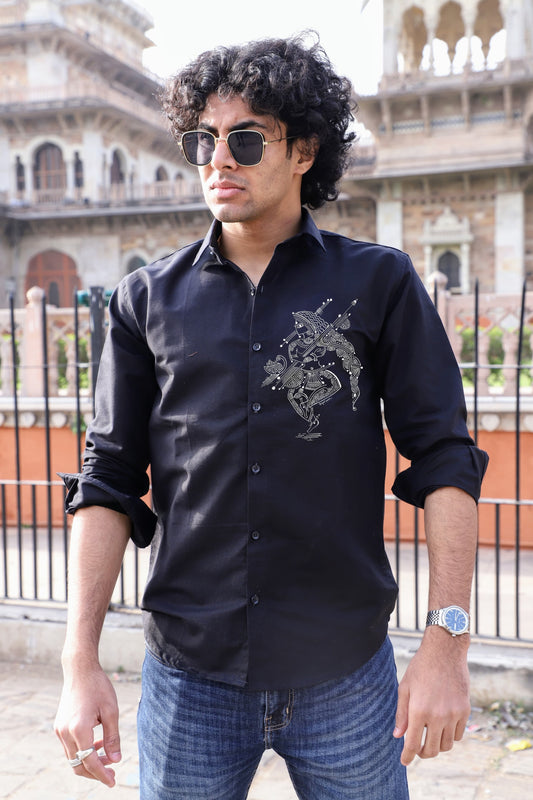 Abstract Black Shirt