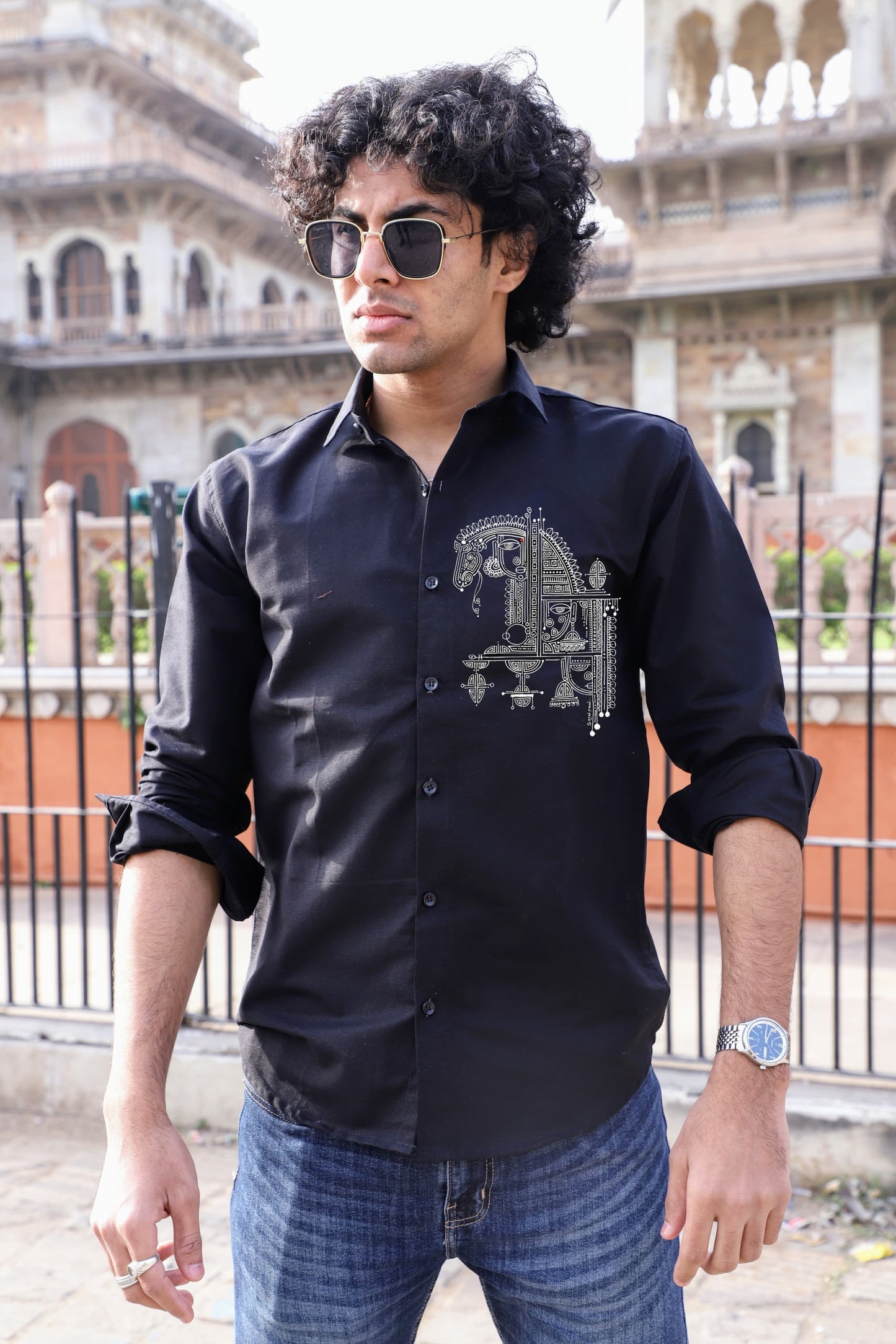 Abstract Black Shirt