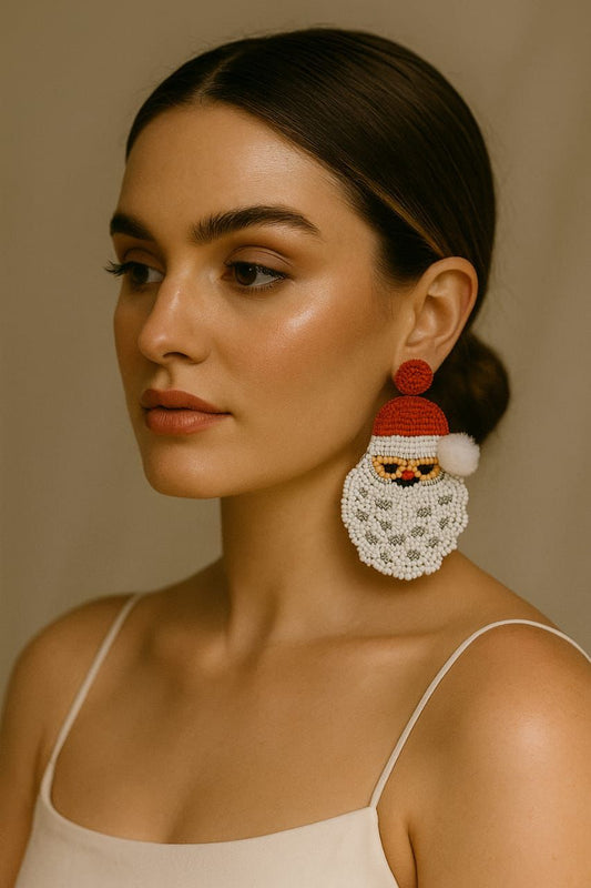 Santa Claus Handmade Earring