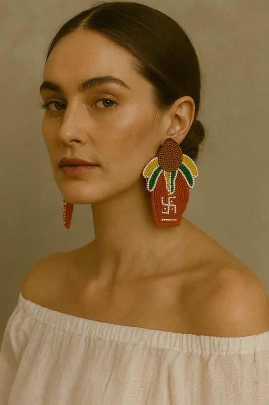 Shubh Kalash Handmade Earring