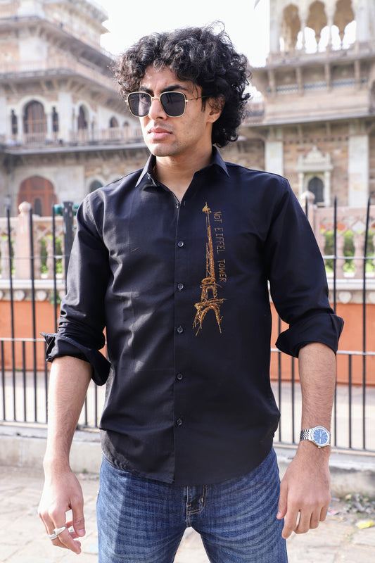 The Golden Big Tower Black Shirt